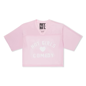 Hot Girls Cropped Pink Jersey